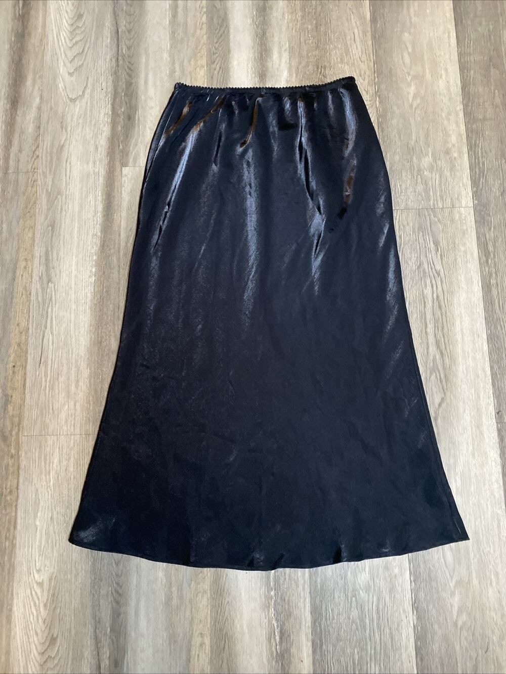 Venezia Lane Bryant Iridescent Bias Cut Midi Skirt Plus 18 20 Y2K Whimsygoth Vtg